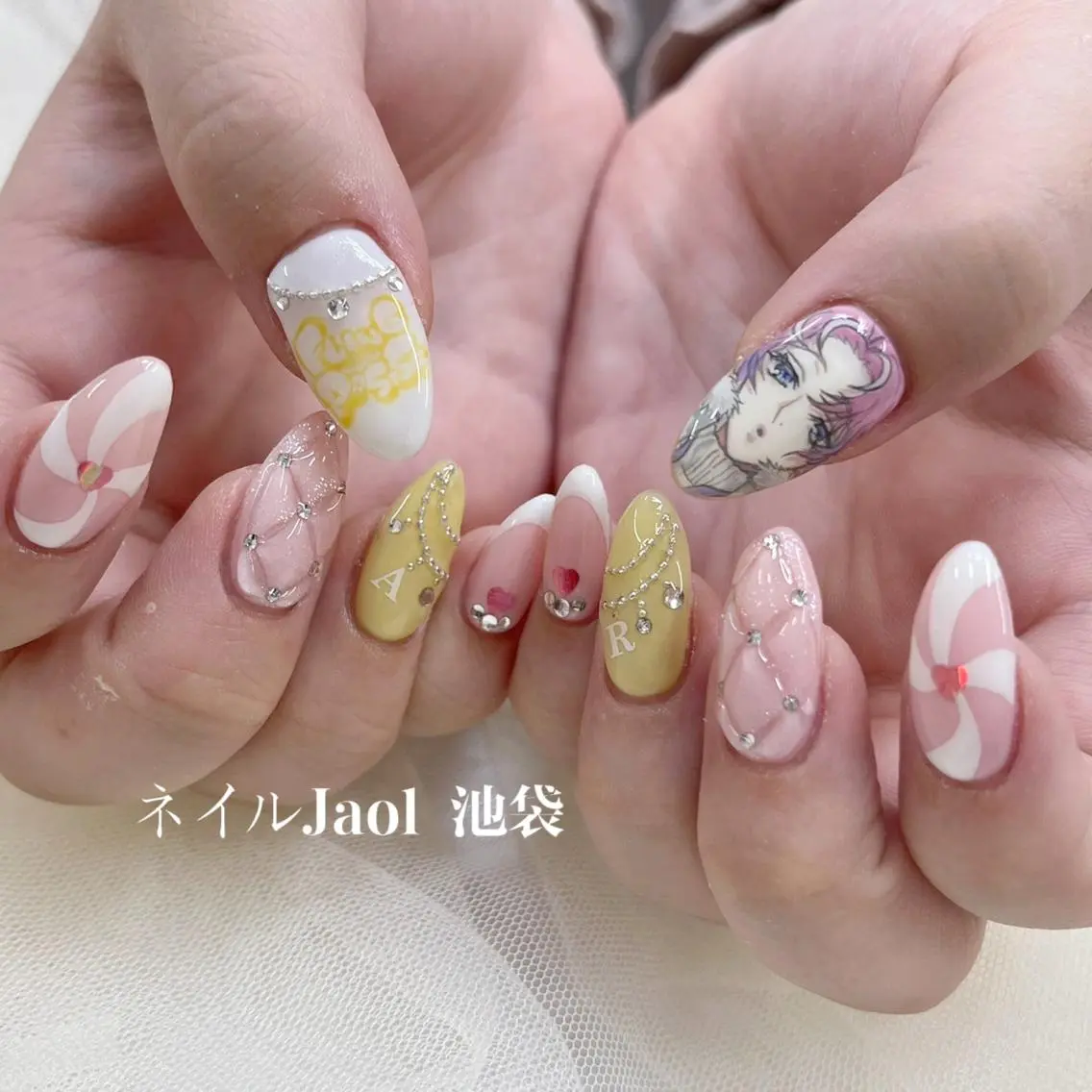 セミロング ネイルJaol 池袋のネイルデザイン