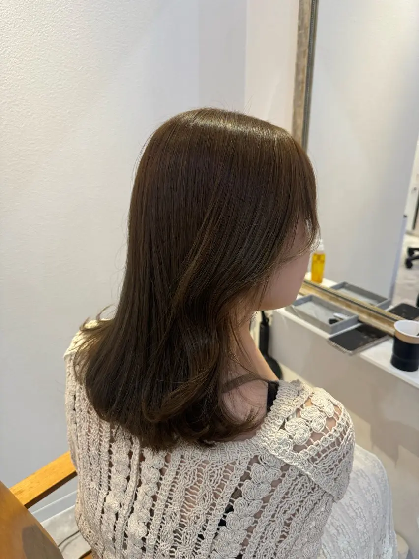 ミディアム カラー 赤み無し柔らかカラー 【梅田】madokaのヘアスタイル