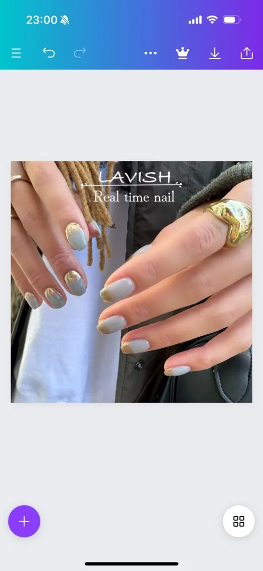 ネイル LAVISH 大和店 emi･:*+のネイルデザイン