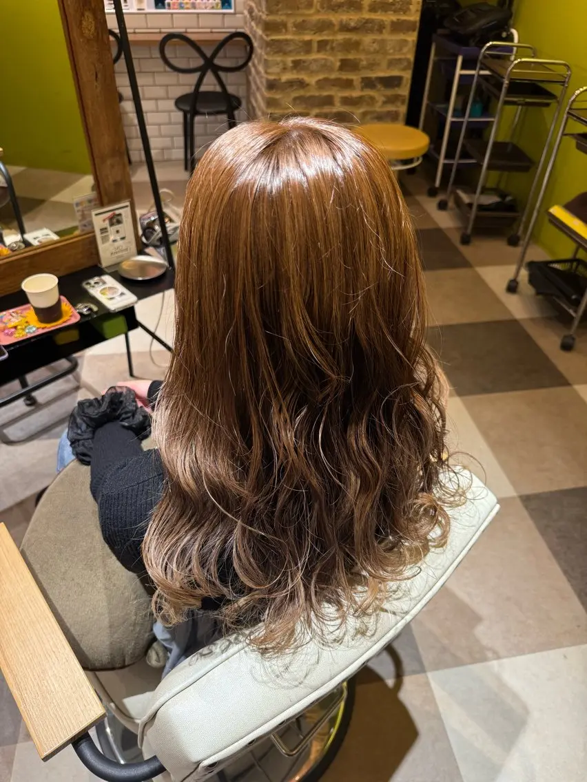 ロング カラー ヘアカラー echelle 🐈⬛瑠菜のヘアスタイル