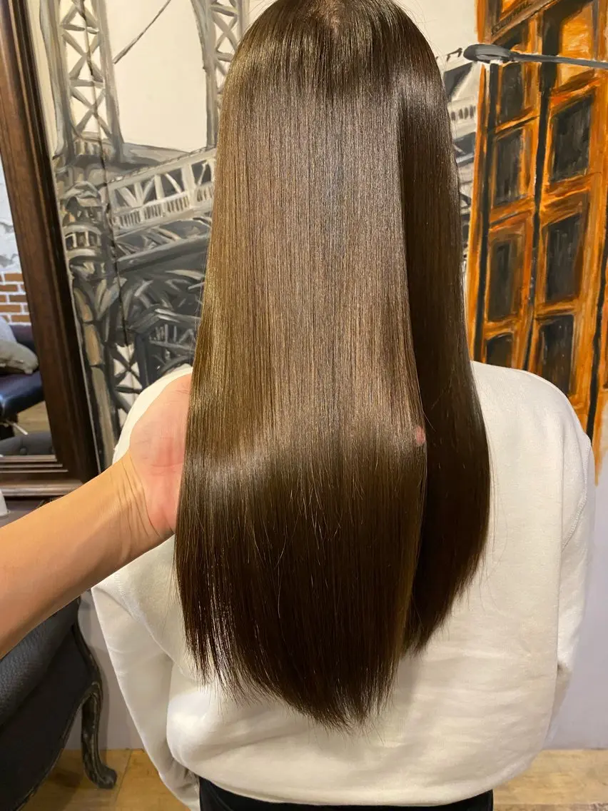 ロング 伸ばしかけ 髪質改善 縮毛矯正 ショート職人 美容師【KENTA】のヘアスタイル