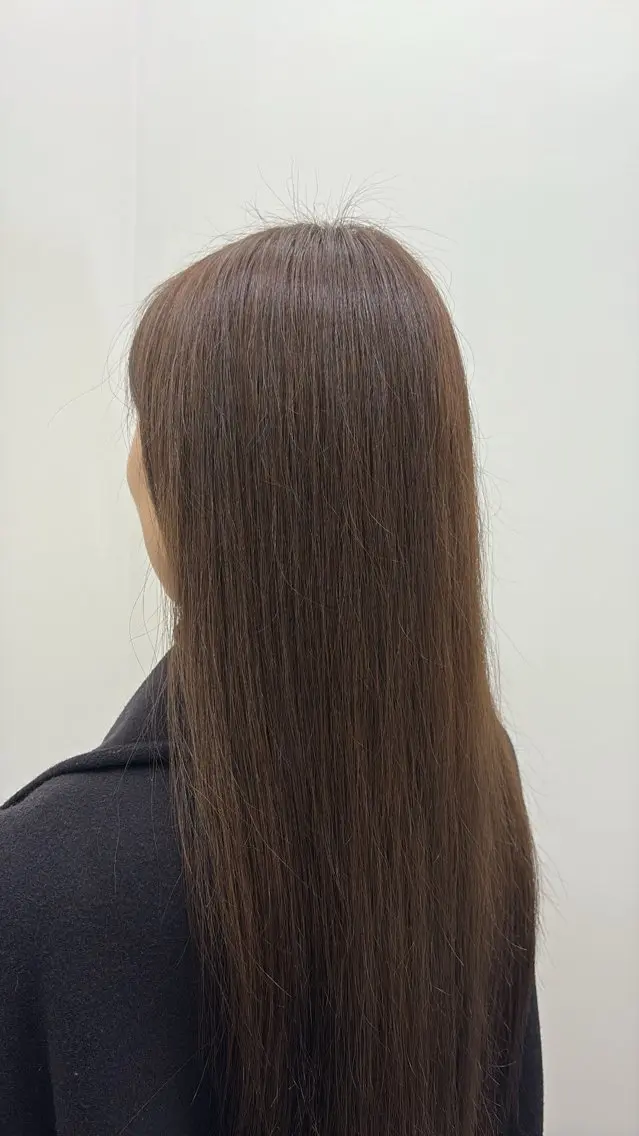 カラー ブラウンカラー ヘアカラー トリートメント anji /ハイトーン・パーマのヘアスタイル
