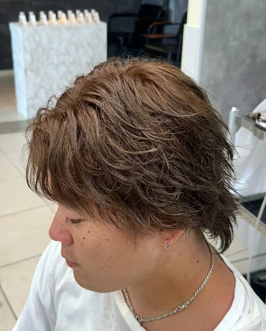 カラー メンズ 透明感カラー ヘアカラー トリートメント 💎透明感カラー💎 🌟佐藤壮也🌟のヘアスタイル