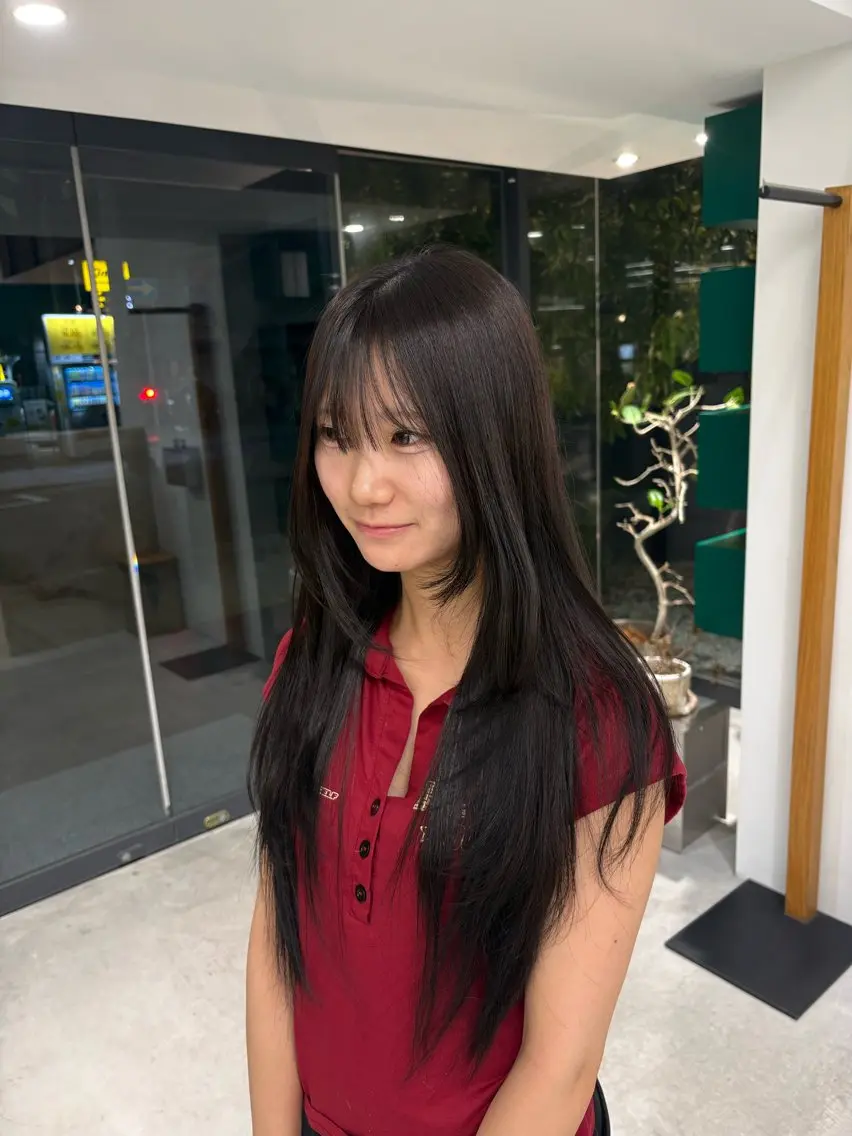 ロング カラー ショコラグレージュ グレージュ トリートメント ヘアカラー トリートメント hinano /淀屋橋美容師のヘアスタイル