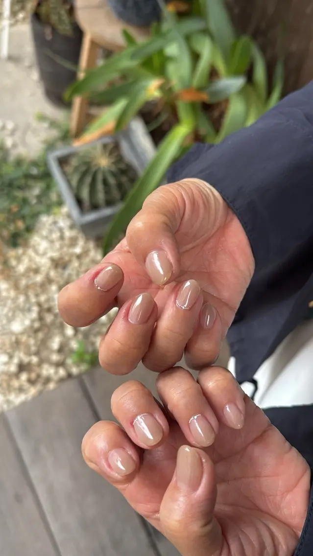 ネイル フラッシュネイル フラッシュマグ フットネイル フレンチネイル 韓国ネイル SAKU nail 作島茜のネイルデザイン