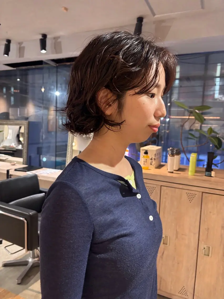 ショート パーマ 山本 千尋のヘアスタイル