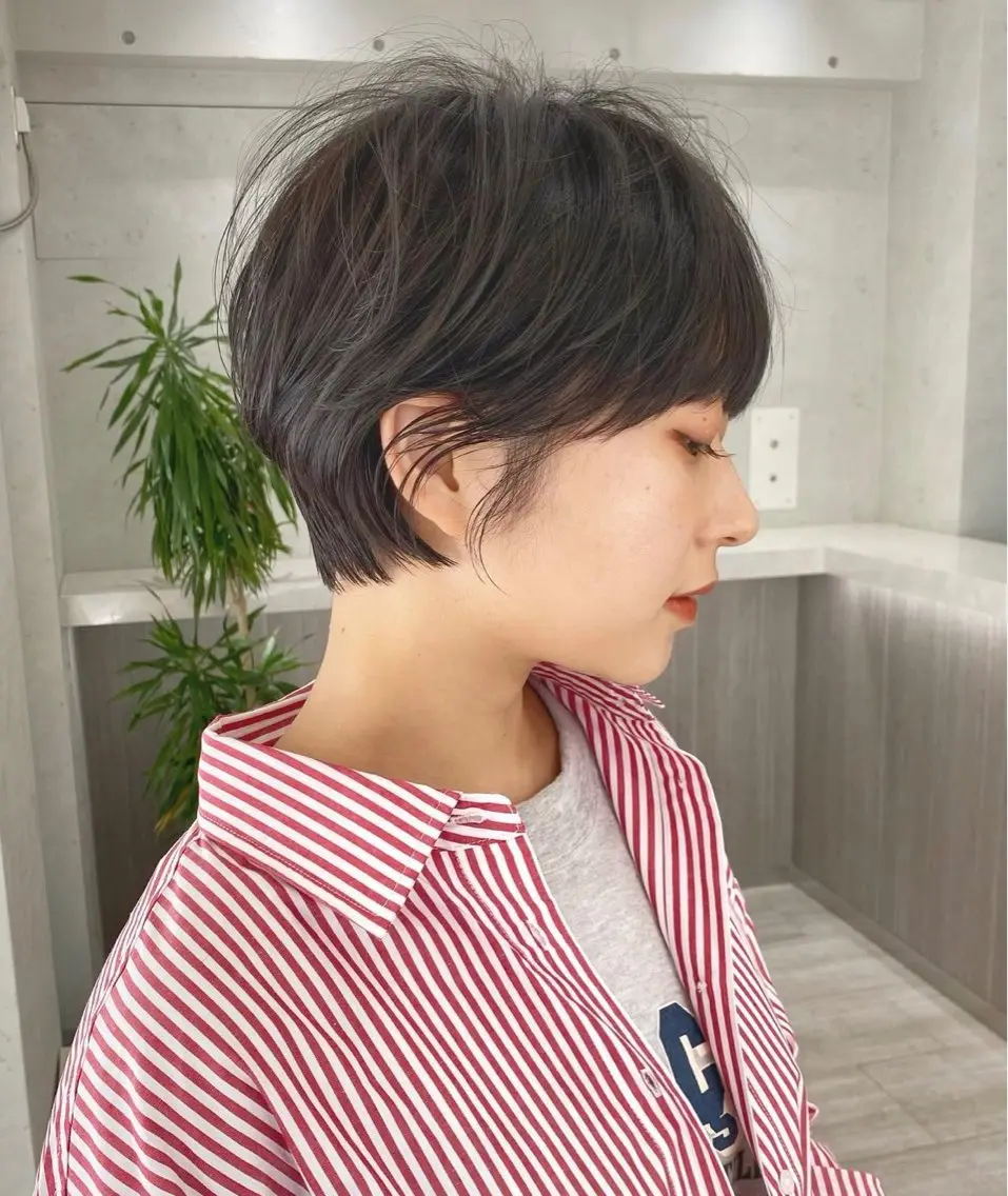 ショート 美髪×縮毛矯正 水上真由美😘のヘアスタイル
