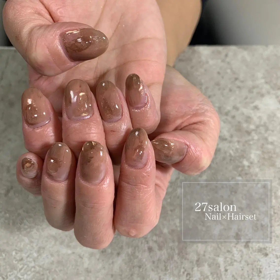 ネイル クリアネイル ニュアンスネイル 27salon yuinaのネイルデザイン
