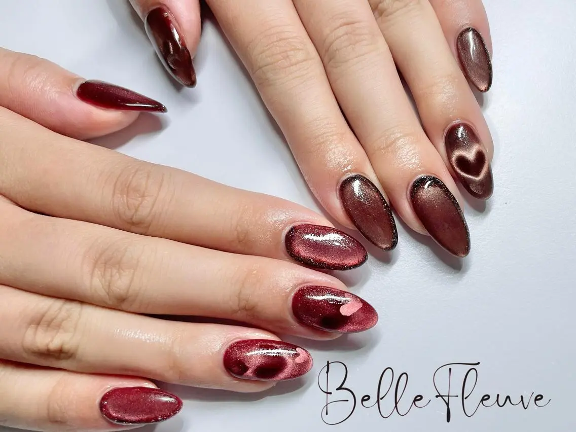 ネイル 持ち込み ハンドネイル Belle FleuveSAOのネイルデザイン