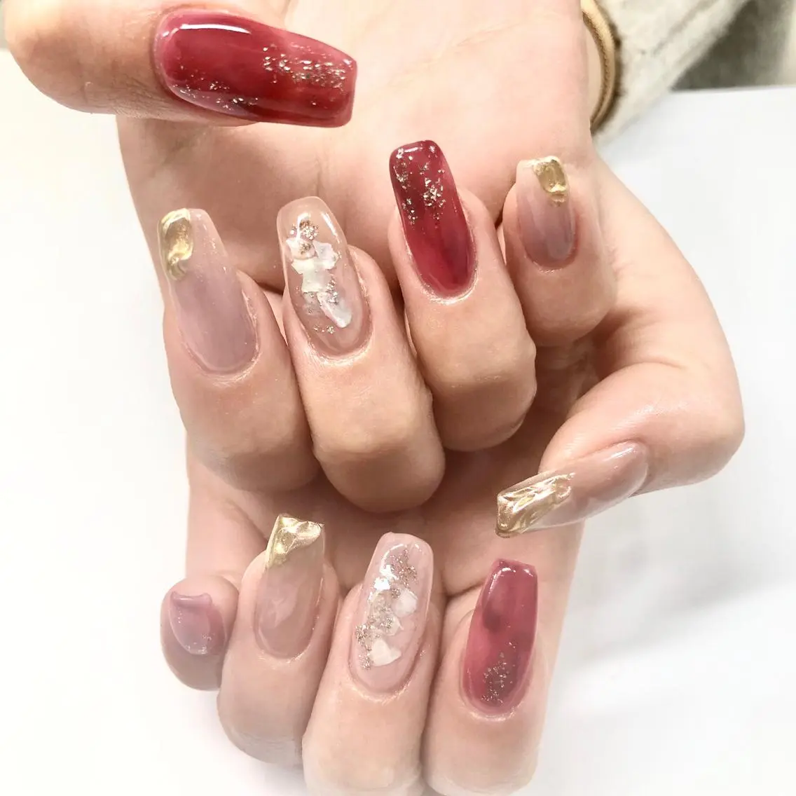 ネイル ニュアンスネイル 🎀AYAKO 🎀中韓ネイルのネイルデザイン