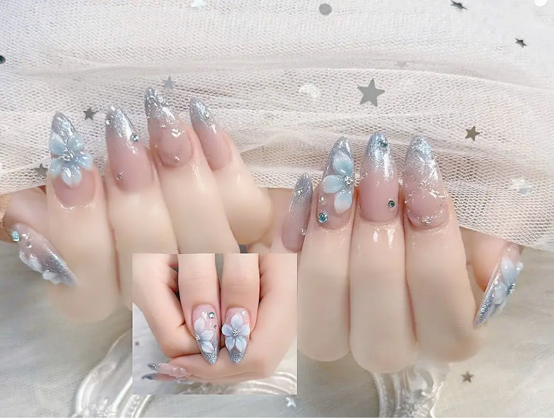 ネイル チークネイル 長さ出し フレンチネイル ジェルネイル グラデーション ハンドネイル THANHTHANH NAILのネイルデザイン