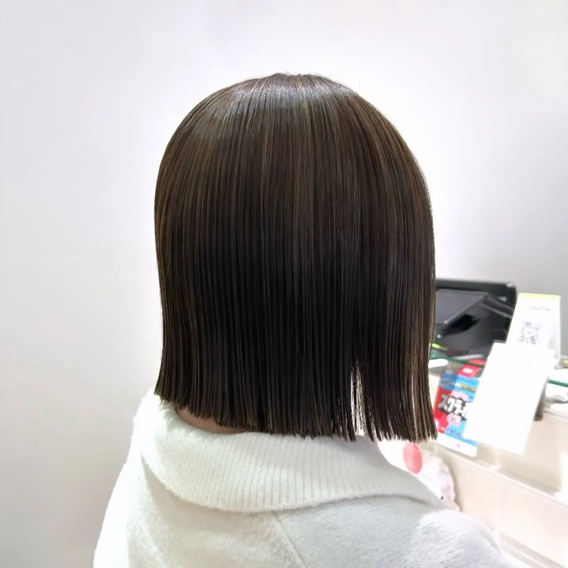 ショート カラー ヘアアレンジ カット ヘアカラー 吉水 彩乃 /ボブ/艶感カラーのヘアスタイル