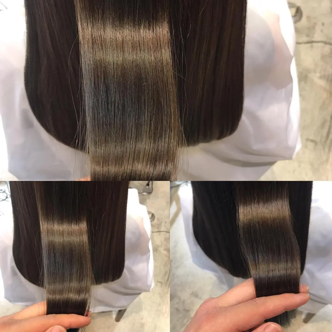 ロング カラー ヘアアレンジ ブルーカラー ブルージュ ハイライトカラー オレンジ ハイライト ヘアカラー トリートメント 小林 佳祐のヘアスタイル