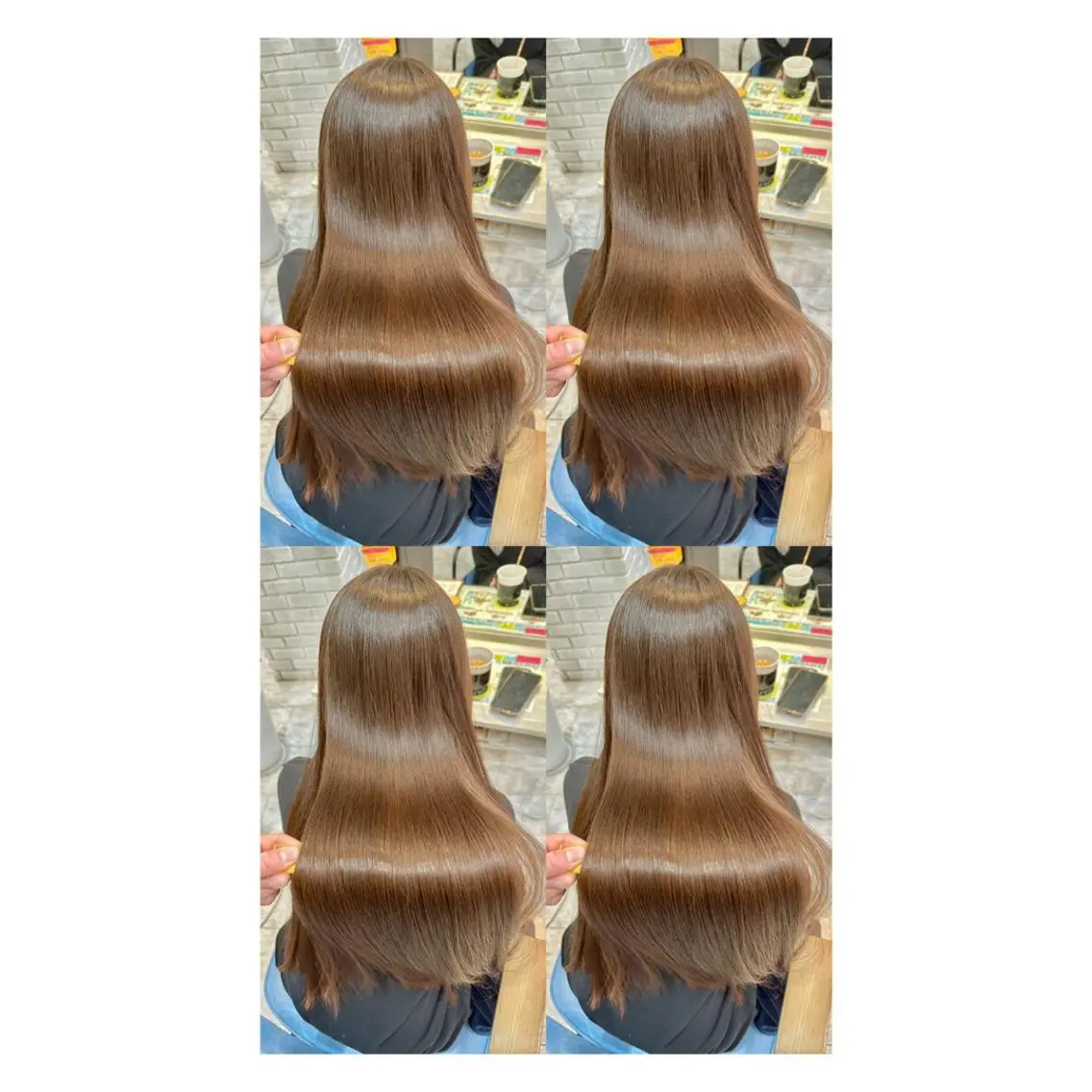 ロング カラー 縮毛矯正 トリートメント 店長✨レイヤー✖️ 髪質改善✖️韓国ヘアのヘアスタイル