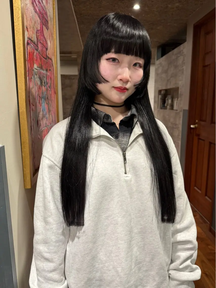 ロング カラー パーマ 似合わせカット カット ヘアカラー 縮毛矯正 トリートメント mai / linoah˚✧のヘアスタイル
