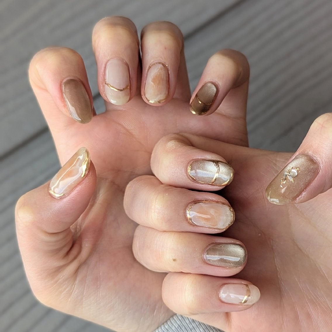 ネイル ニュアンスネイル ハンドネイル 推しネイル | 　aycnailのネイルデザイン