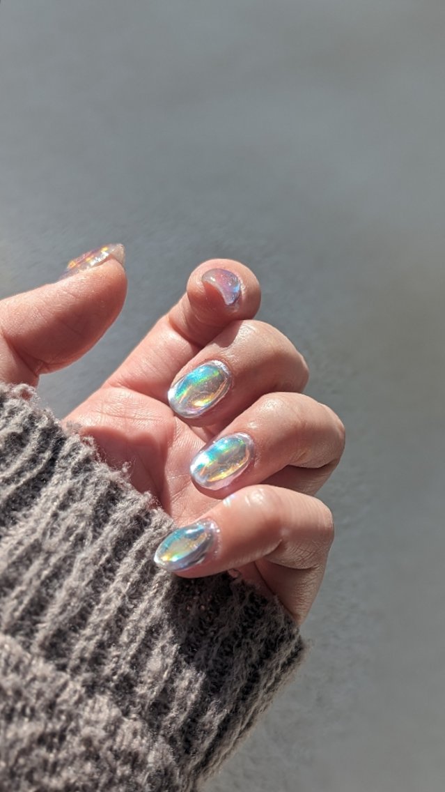 ネイル オーロラネイル ハンドネイル 推しネイル | 　aycnailのネイルデザイン