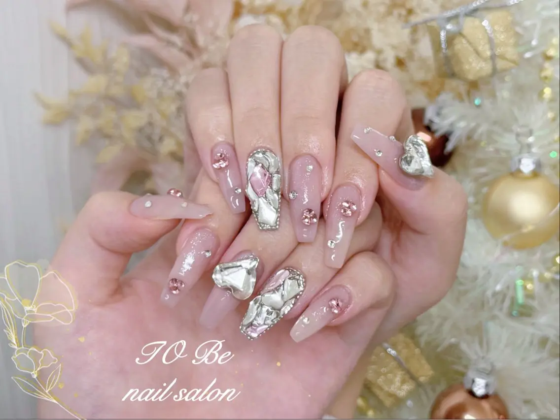 ロング ハンドネイル Nail Salon To Be珈月のネイルデザイン