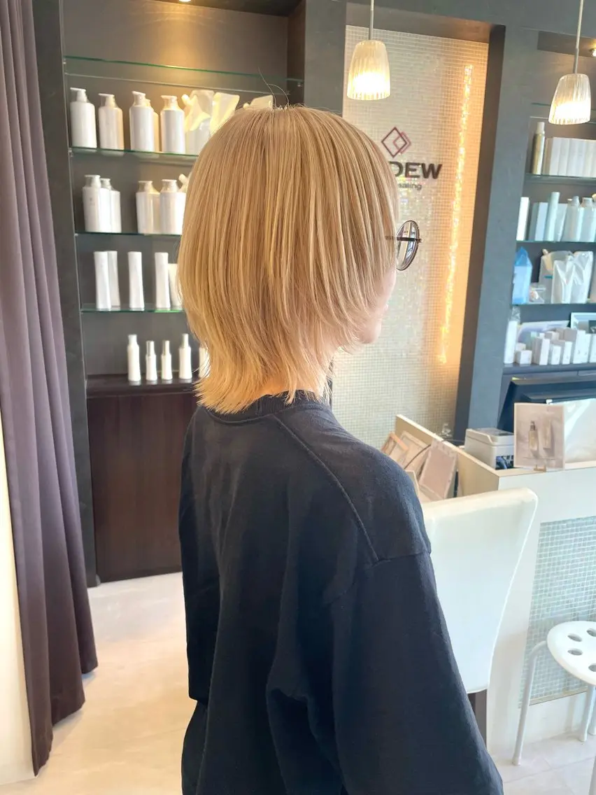 ミディアム ウルフカット 武田 清久のヘアスタイル