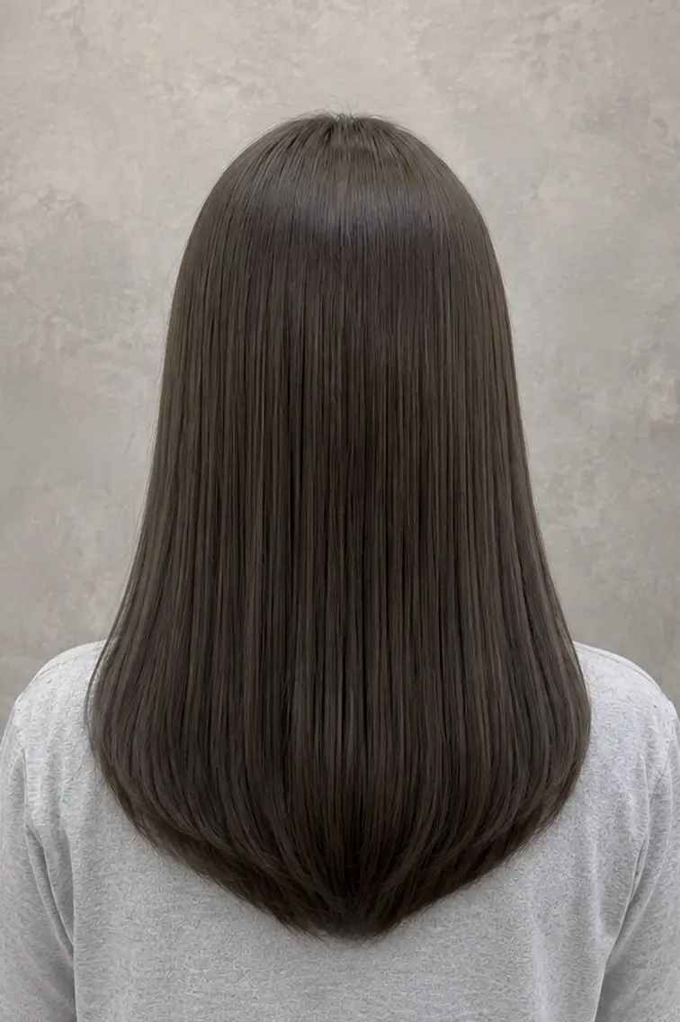 ミディアム カラー アッシュ ヘアカラー 透明感カラー🔮 本多 奏音 【与野】のヘアスタイル