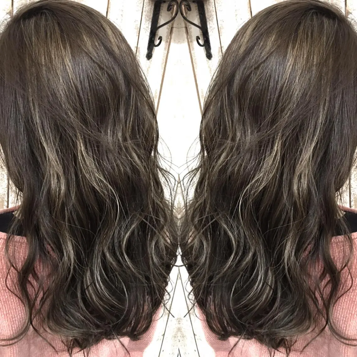 セミロング カラー ヘアカラー トリートメント 井上 一平のヘアスタイル