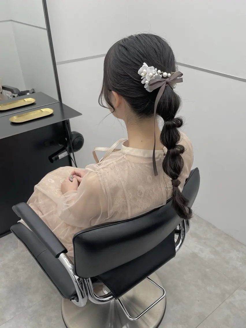 セミロング 石川 理恵のヘアスタイル