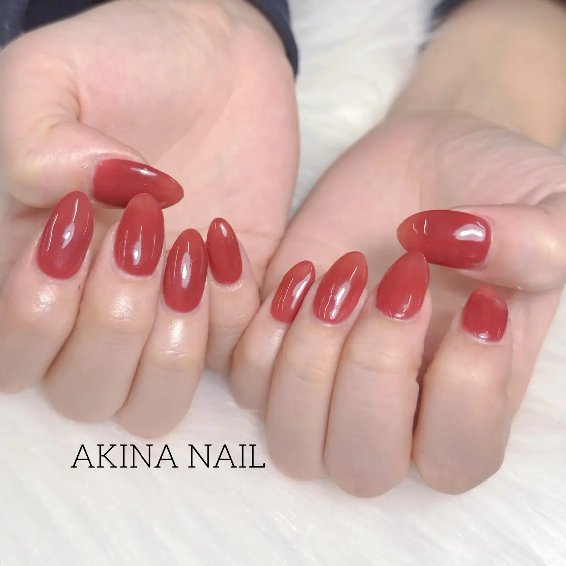 セミロング ハンドネイル Akina Nail 亀戸のネイルデザイン