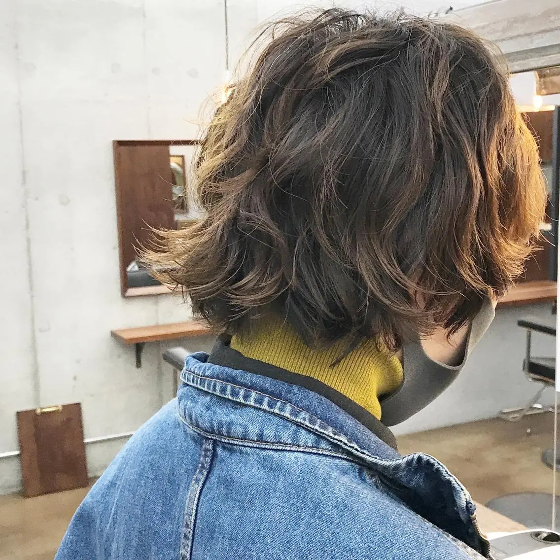ショート パーマ メンズ メンズパーマ メンズウルフカット ショートヘア ウルフカット カット ヘアカラー パーマ トリートメント ✂︎ウルフ・ショート ✂︎MIKUNIのヘアスタイル