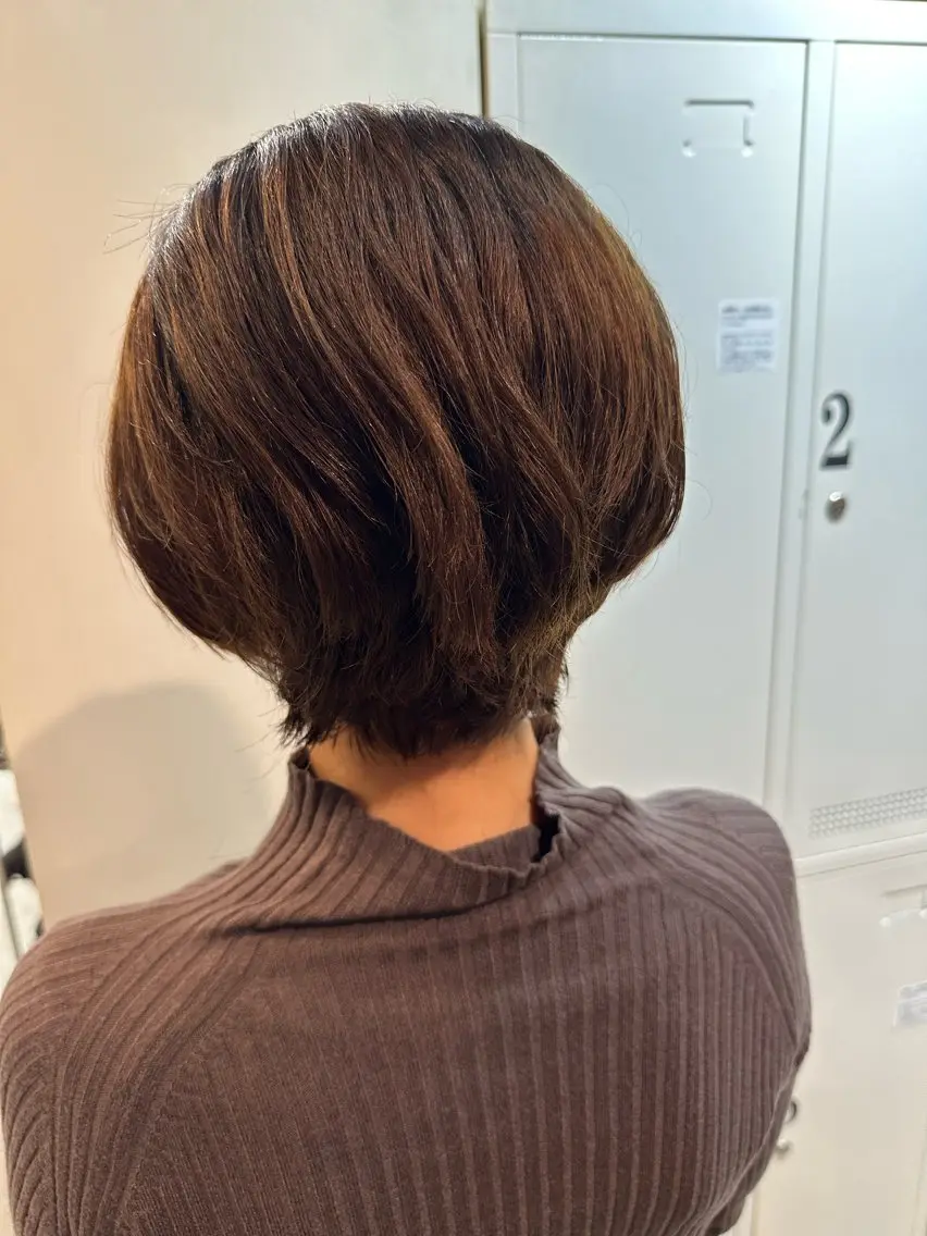 ショート パーマ ショートヘア 小顔カット ニュアンスパーマ 平日オススメ✨ コスパ&タイパ✨山下のヘアスタイル