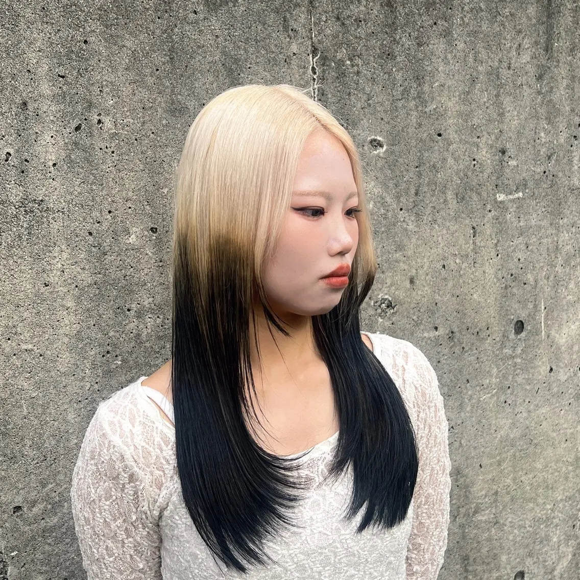 ロング カラー カット ヘアカラー トリートメント 赤みゼロ/透明感 カラー🔅KANTAのヘアスタイル