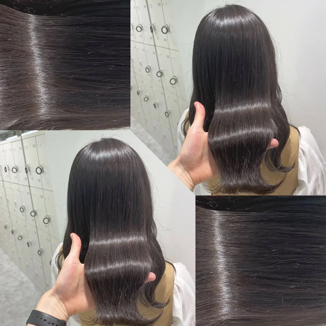 ミディアム カラー ヘアカラー トリートメント ヘッドスパ ヘアセット 韓国風ベージュ🤎 赤みなし🌿横浜🤎のヘアスタイル