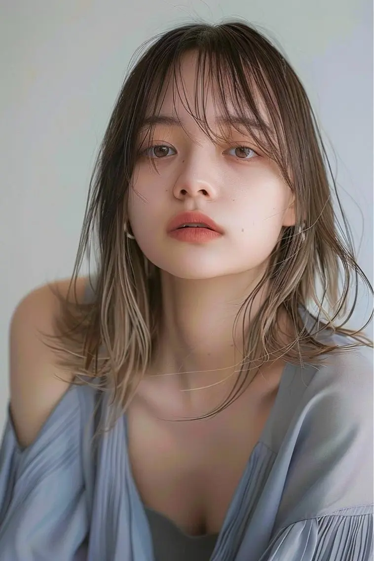 セミロング カラー カット ヘアカラー トリートメント 透明感カラー/ブリー チ/shori/店長のヘアスタイル
