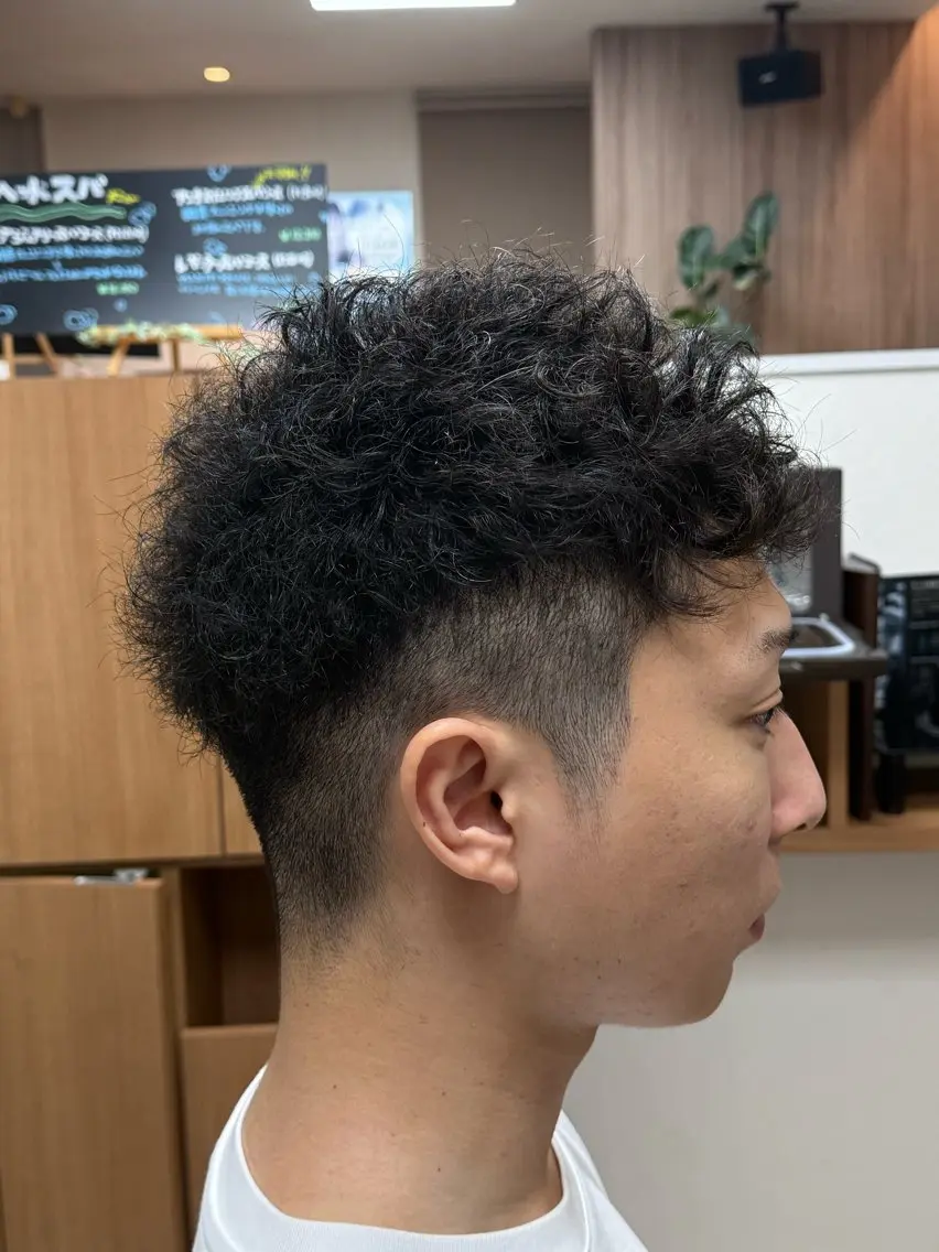 メンズカットモデルの写真
