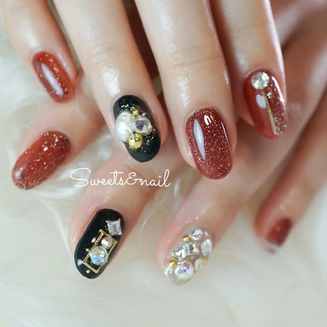 ネイル 成人式 Sweets＆ nail みなこのネイルデザイン