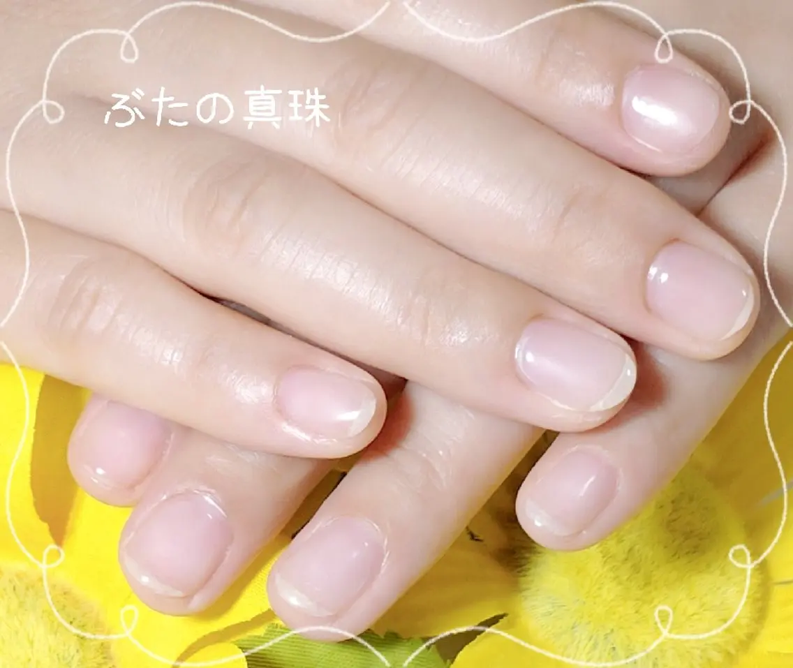 ネイル クリアネイル ジェルネイル ハンドネイル 林 珠里のネイルデザイン