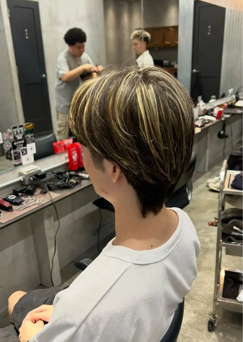 【U24学割】💈メンズカット+ハイライト+トリートメント💈の写真