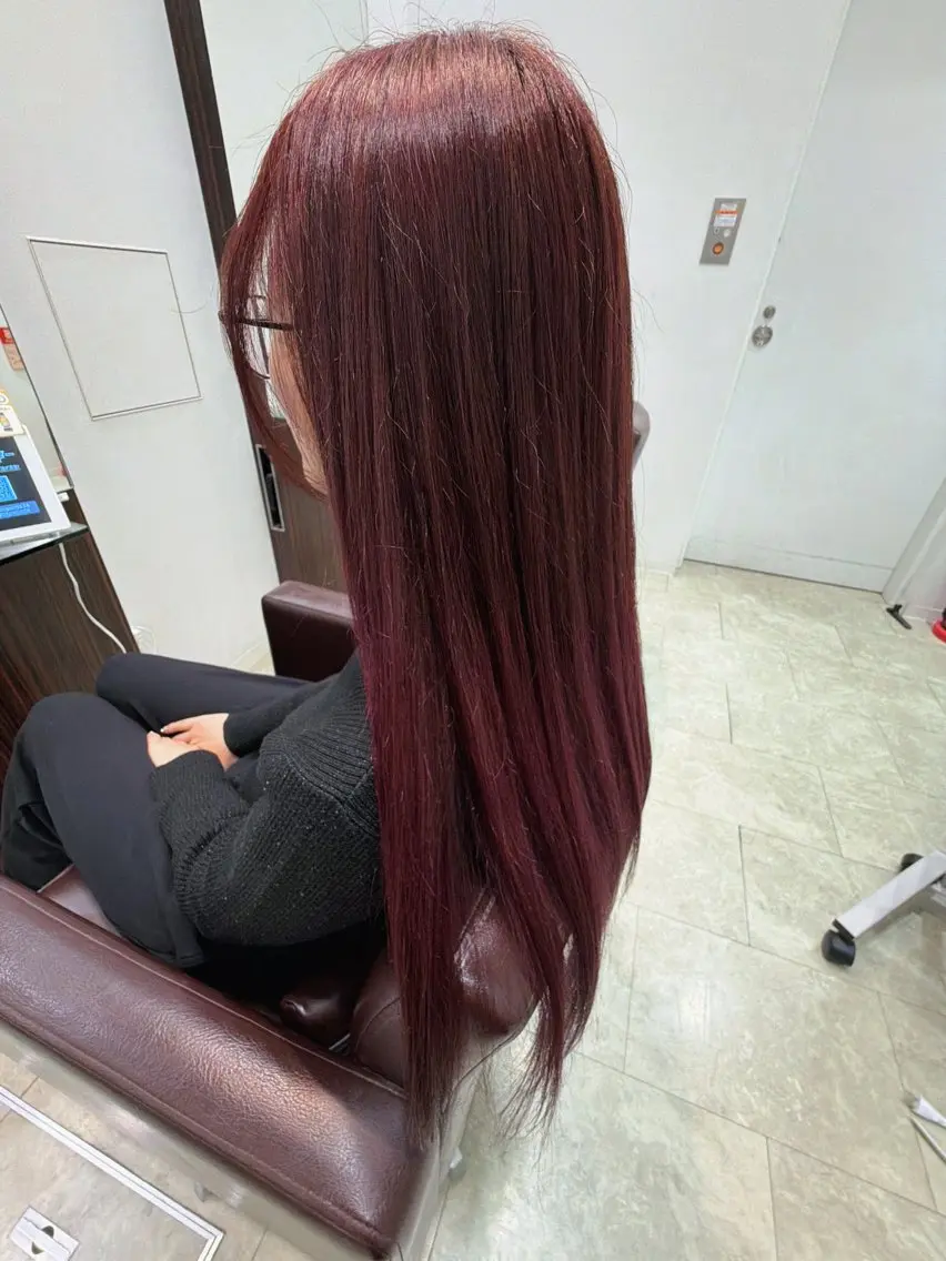 ロング カラー ブリーチ グラデーションカラー ラベンダーカラー ピンクカラー ピンクラベンダー 征矢 真緒のヘアスタイル
