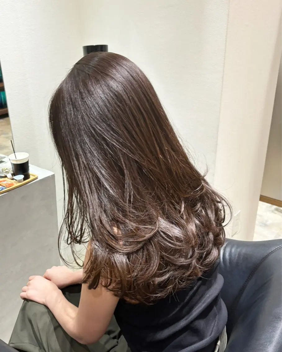 ロング ロングレイヤー レイヤーカット ロング トレンド🌷 ボブ　パーマ🩰のヘアスタイル