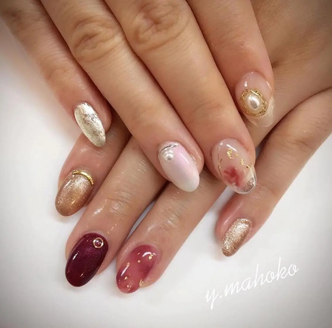 ネイル パラジェル有/ 長さだし/mahoのネイルデザイン
