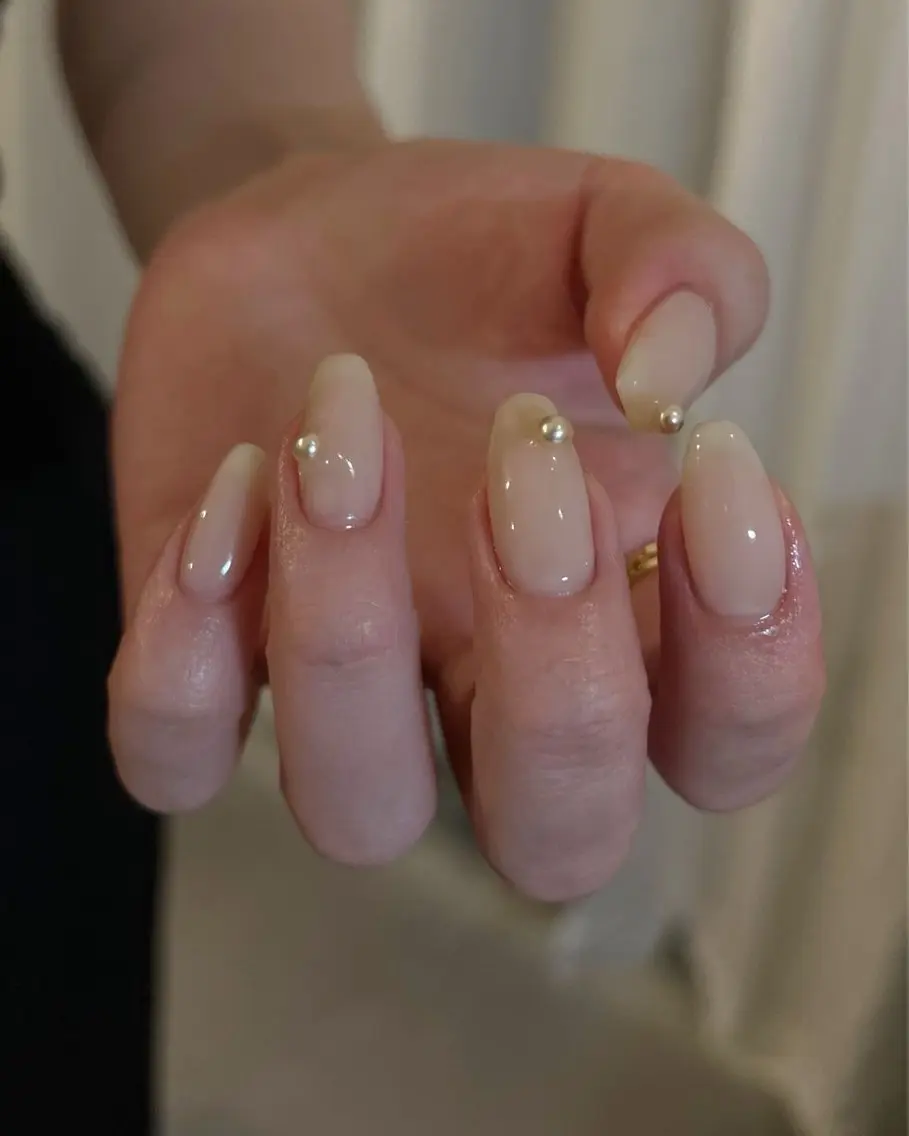 ネイル 韓国ネイル 持ち込み ニュアンスネイル ネイルチップ 冬ネイル RINN ANA.CHUOのネイルデザイン