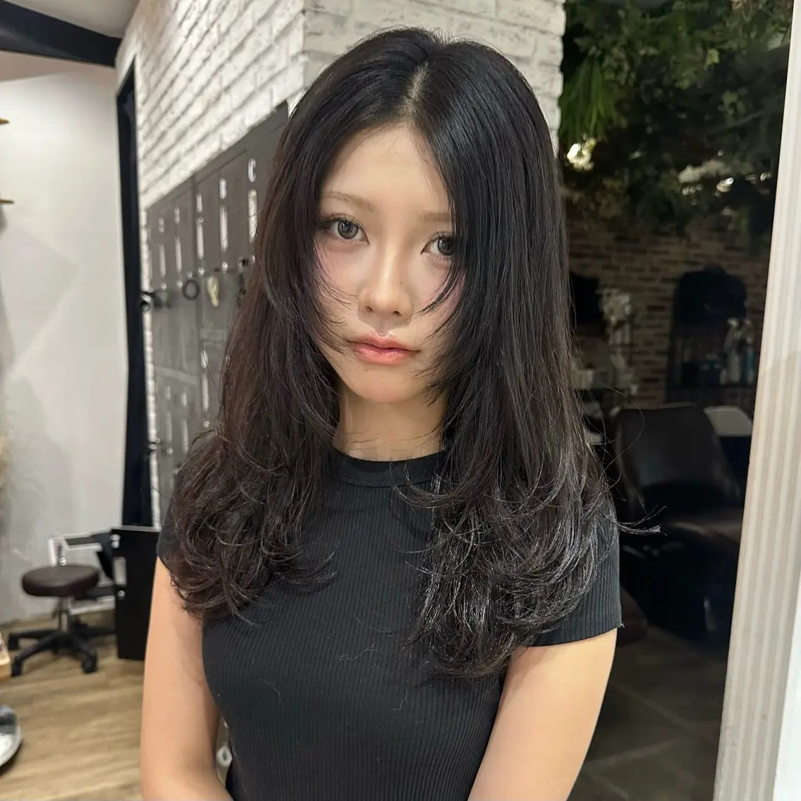 ミディアム ヘアカラー 美 海のヘアスタイル