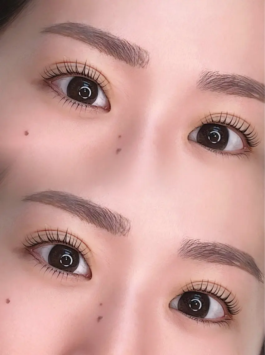 上下まつ毛パーマの写真
