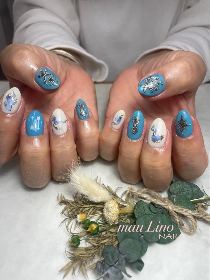 ネイル アートネイル 持ち込み ハンドネイル 宇都宮ネイルGELo nail KAORIのネイルデザイン