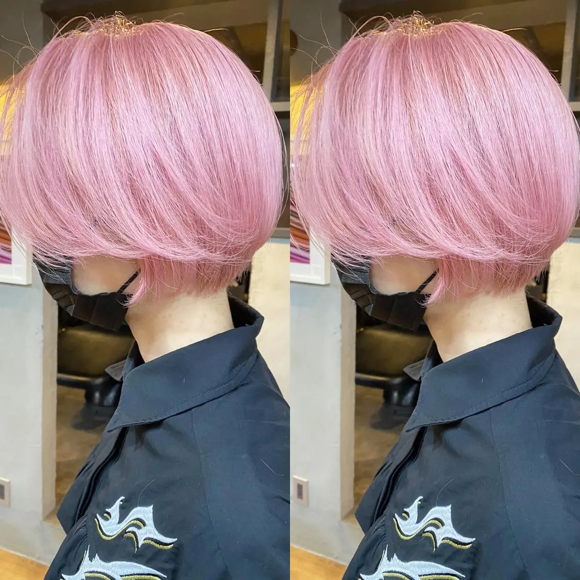 ショート カラー ヘアカラー トリートメント yoriダブルカラー 代表すがわらのヘアスタイル