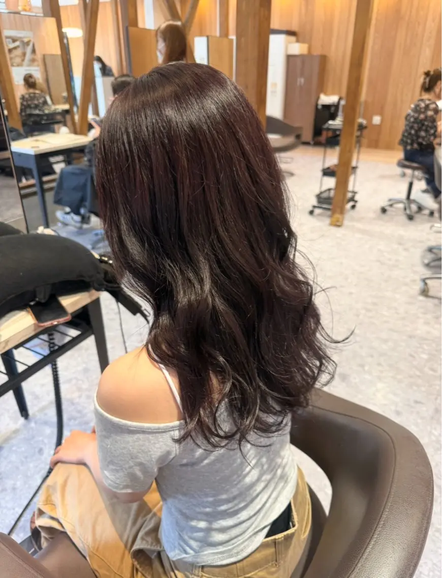 ロング カラー カット ヘアカラー トリートメント 佐藤 凜華のヘアスタイル