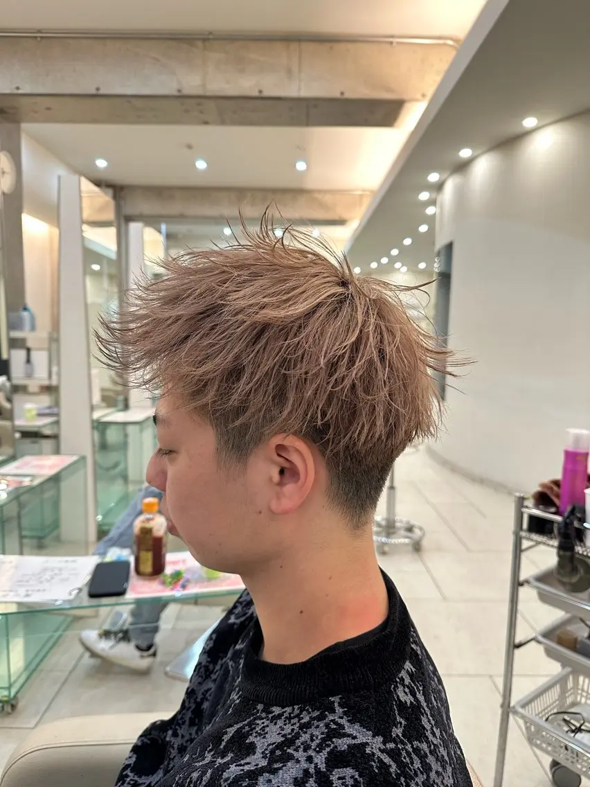 🥇早い者勝ち🥇似合わせメンズカット×1ケアブリーチ×フルカラーの写真