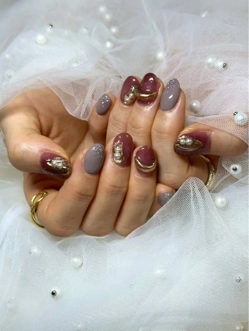 ネイル グリスター 💅のネイルデザイン