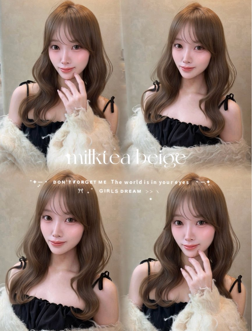 ロング カラー ヘアカラー あみ/暗髪オリ ーブ特化🍃髪質改善のヘアスタイル