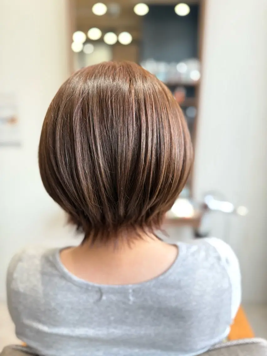 ショート ヘアカラー トリートメント 🌺レイヤー/艶髪 海外ヘア🌺舟橋瑞稀のヘアスタイル