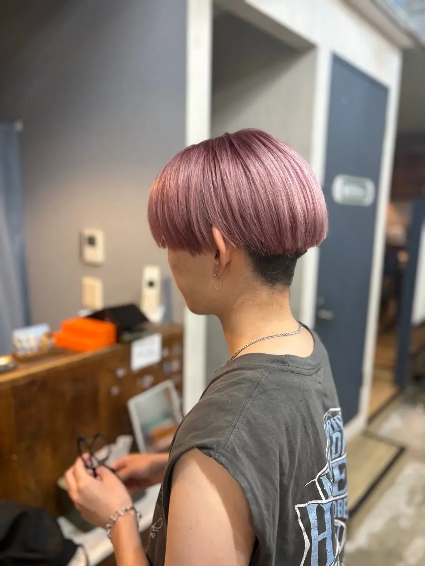カラー ベージュカラー ピンクカラー ピンクベージュ カット ヘアカラー Yukino/ 透明カラー🫧のヘアスタイル